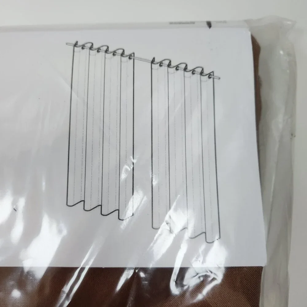 NEW Ikea Revlummer Brown Curtains 1 Pair (2 Panels) 55